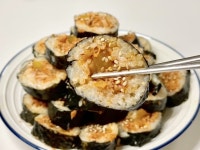 참치,김치,단무지로 초간단 김밥 만들기 #도둑김밥