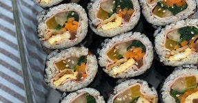 김밥만들기 / 김밥예쁘게 싸는법 / 김밥 재료 / 밥양 / 김밥말기