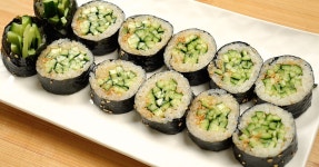 오이김밥 딱 1가지만 넣었는데 반응 폭발 계속 손이 가는 김밥 레시피