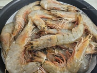 대하 구이와 대하 머리 버터 구이