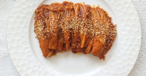 매콤달콤 팽이버섯 조림! 다이어트 때 떡볶이 땡기면 이거 드세요