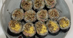 스팸땡초 김밥 황금레시피