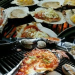 첨 올리네여ㅎ 술한잔에 조개구이 해물라면..♥♥ 