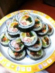 어제간식은 김밥 ~~ 아줌마~~엄마~~마눌은 참힘든 거같아요~~ 