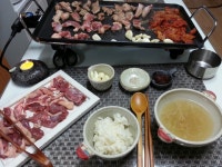 육식 좋아하는 우리식구 생오리 사다가 지글지글♡ 저녁 다들 드셨죠? 즐건저녁 보내세요^^ 