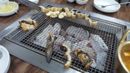 장어에 복분자 한잔 캬~~~~ 