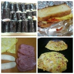 토스트 김밥 싸가지구 다리밑에 놀러 왔네요 시엄니랑요~^^ 