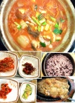 교회 끝나고 올만에 신랑이랑 김치찌개 먹어요^^ 올만에 맛나게 먹네요... 묵은지가 맛나게 익은듯하네요 모두들 맛점하세요😊😊😊 