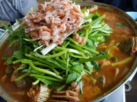 백운호수 청계식당에서 매운탕에 파전 맛나요~^^ 