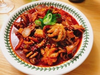 안녕하세요! 오늘 가입했어요. 어제 만든 쭈꾸미 볶음 입니다 ^^ 불맛내는 향미유 꽤나 유용해요! 