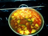 일욜저녁밥상요♡차돌박이고추장찌개감자볶음,오뎅볶음,콩나물무침 ~햄꾸워꾸워♡요래요래용♡♡ 