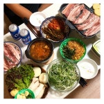 어제 저녁 삼겹살파티 했어요🐷 