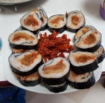 김치김밥 진미채♡👍😋😘(올려먹기)😍~~~~~너무너무 맛이네요😍😍😋♡~~~~~ 