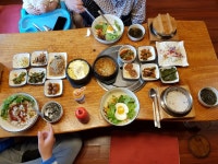 보리밥 정식 비빔밥👍 캠핑장 👍👍👍♡♡♡♡♡♡♡♡♡♡너므너므 조으네요😋😍😉 쌈정식 싸묵쟛 싸묵쟛😉요오옹 요오옹~~~~~ 