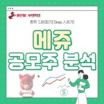 ▶ 동아에스티 파트너 ▣▣ 메쥬 공모주 분석 (3가지 성장 전망, 위험요소) ▣▣ | 종목최신글 | 종목입체분석 - 팍스넷 증권포털
