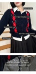 리치무드 수수 argyle knit cd (2color)