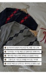리치무드 수수 argyle knit cd (2color)