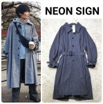 サイズで NEONSIGN 46 ブルー R2dXe-m12591089378 バルカラーコート ガンクラブチェック のサイズ