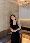 바니티 보트넥 반폴라 기모 티셔츠 - 리리앤코 바니티 보트넥 반폴라 기모 티셔츠