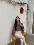 러프링 리본 체크 셔츠 블라우스 - 리리앤코 러프링 리본 체크 셔츠 블라우스