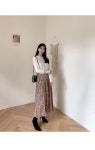 플리플랑 플라워 밴딩 롱 스커트 - 리리앤코 플리플랑 플라워 밴딩 롱 스커트