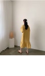 [BABARIN] 요롤리 스퀘어넥 프릴 롱 원피스 - 리리앤코 [BABARIN] 요롤리 스퀘어넥 프릴 롱 원피스