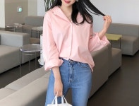 크리밋 베이직 셔츠 - 리리앤코 크리밋 베이직 셔츠