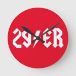 29er round clock | Zazzle