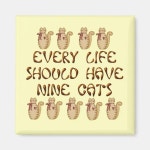 Cats Life Magnet | Zazzle