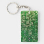 Circuit Board Keychain | Zazzle