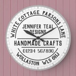Craft Shop Wall Clock | Zazzle