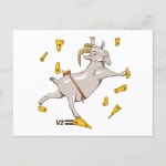 Goat Bouldering gym Postcard | Zazzle