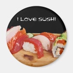 I Love Sushi Magnet | Zazzle