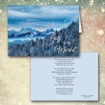 Joy to the World Mountain Forest Christmas | Zazzle