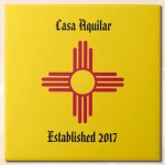 New Home New Mexico Zia Symbol Personalize Tile | Zazzle