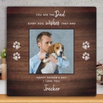 Personalized Dog Dad Pet Photo Fathers Day Plaque | Zazzle