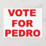 Vote For Pedro Postcard | Zazzle