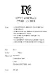[알쉬미스트컨템포러리]RIVET KEYCHAIN CARD HOLDER - WHITE [W CONCEPT]