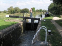 Passing through Lock 14 (5) Filling... © Chris Reynolds :: Geograph Britain and Ireland Passing through Lock 14  (5) Filling...... 