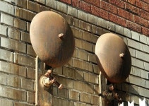 Old fire alarm bells, Belfast (2) © Albert Bridge :: Geograph Britain and Ireland Old fire alarm bells, Belfast (2)... 