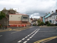 Blast Wall protecting Downpatricks PSNI... © Eric Jones cc-by-sa/2.0 :: Geograph Britain and Ireland Blast Wall protecting... 