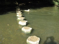 Stepping Stones in the River Mole, at... © Richard Rogerson :: Geograph Britain and Ireland Stepping Stones in the River Mole... 