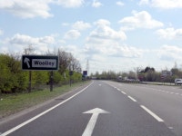 A14 approaching the Woolley turnoff © J Whatley :: Geograph Britain and Ireland A14 approaching the Woolley turnoff &copy; J Whatley