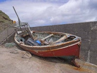 Abandoned fishing boat, Belderg Harbour © Oliver Dixon :: Geograph Britain and Ireland Abandoned fishing boat, Belderg Harbour... 