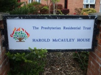 Notice board, Harold McCauley House © Kenneth Allen :: Geograph Britain and Ireland Notice board, Harold McCauley House... 