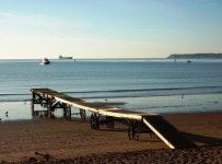 Landing stage, Paignton beach © Tom Jolliffe cc-by-sa/2.0 :: Geograph Britain and Ireland Landing stage, Paignton beach... 