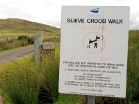 No dogs sign near Slieve Croob © Albert Bridge :: Geograph Britain and Ireland No dogs sign near Slieve Croob &copy; Albert... 