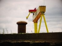 Bollard and crane, Belfast © Rossographer :: Geograph Britain and Ireland Bollard and crane, Belfast &copy; Rossographer