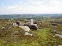 Hayshaw Moor trig point © Neil Owen :: Geograph Britain and Ireland Hayshaw Moor trig point &copy; Neil Owen