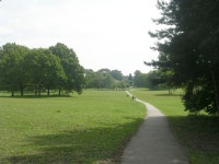 Footpath across Horsforth Park - viewed... © Betty Longbottom... Footpath across Horsforth Park - viewed... &copy; Betty Longbottom